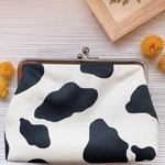ウシ柄がま口ポーチ🐄