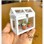 🪴ミニチュア温室と鉢植え（送料無料）🪴