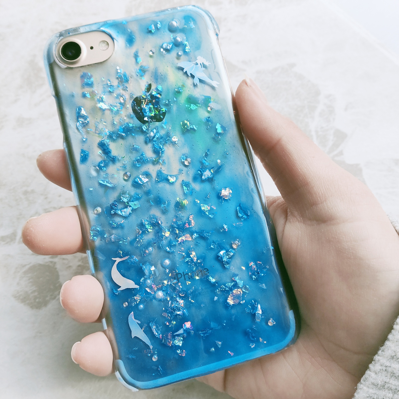 レジン 海 スマホケースの人気通販 Minne 日本最大級のハンドメイド 手作り通販サイト