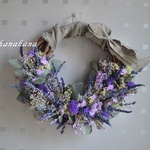 ラベンダーのハーフガーデンwreath