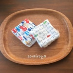 ･*:.｡受注制作 ･*:.｡　今治タオル使用 ミニガーゼタオル2枚セット**乗り物**