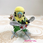 【piisuketai様✨✨ご予約品🌸🌸】うさぎの🐰ポーチ　ポシェット　ミニチュア小物　セキセイインコ　インコ　あみぐるみ　編みぐるみ　ぬいぐるみ　レース編み　コトリサ　kotorisa あみもの