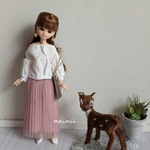 リカちゃん☆長袖トップス　オフホワイト