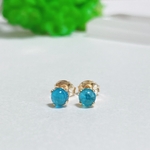 14kgf＊petit＊ピアス・ネオンブルーアパタイト