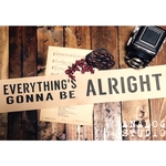 【横長】ステンシルシート 2枚組『ALRIGHT』送料無料