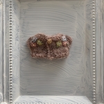 シルバニアサイズ　刺繍カーディガン　ピンク