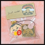 ゆみ様専用＊似顔絵 おなまえはんこ&ストラップ