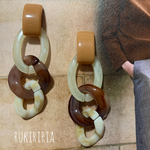 RUKIRIRIA #528ピアス  大ぶりピアス 大ぶりイヤリング 