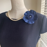 【aki-toto様ご専用　specialオーダー品】可憐  lovely corsage   Mサイズ 《ネイビー》    〜卒業式入学式結婚式パーティーに〜