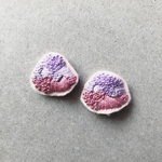 lilac×lavender刺繍ピアス
