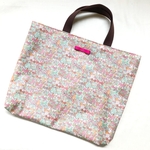 リバティ　ラミネート生地　レッスンバッグ　入園　入学　通園　通学