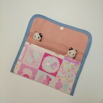 パッチワーク風蝶々柄　マスクケース　子供用　女性小さめサイズ用