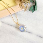 『お花のネックレス』忘れな草 ブルーカラー