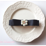 flower pearlリボンバレッタ