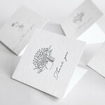 フラワーメッセージカード thankyouカード 4種