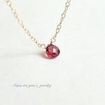 ＊訳あり＊14kgf garnet necklace