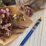 ハーバリウムボールペン　青藍