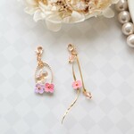 ナチュラルガーデン❀革花のマスクチャーム❇マスクアクセサリー