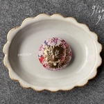 patch “029”  猫のマグネット③ 頭にお花