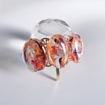 glass oval tulips pony hook