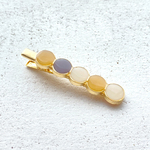 大人の春色 くすみイエローのヘアクリップ (h10_12)