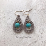 みょうが編み▸▹ピアス＆イヤリング