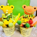 ポップなミモザオレンジカエルちゃん🐸🍊