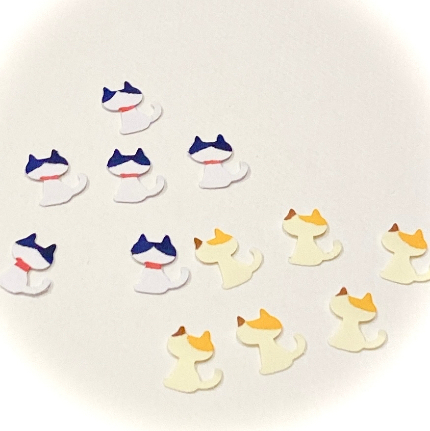 アルバム飾り　クラフトパンチ　猫ちゃん　オーダー受付中( ＾∀＾) アルバム飾り クラフトパンチ 夏物 オーダー受付中