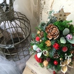 レッド&ホワイトのクリスマスツリー