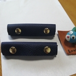 本革持ち手カバー    バイオレット  送料無料