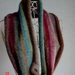 ☆彡野呂英作の段染め毛糸”シルクガーデン・ファイン” のCowl Neck Warmer 