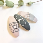 ミナペルホネンஐ 刺繍のパッチンピン 3点セット ⑅◡̈*キッズ&ベビー✦ฺプレゼントにも