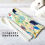 【受注製作】カトラリーケース*海のいきものcr*入園入学ランチ用品 