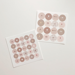 merci sticker brown 2枚入り