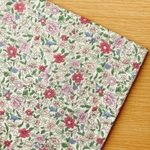 50*50【Wガーゼ】Natural Cream Flower／ピンク《 生地 ダブルガーゼ  ガーゼ生地 コットン 綿 フラワー 花柄 花 子供 ナチュラル COTTONCANDY ガーゼ 》
