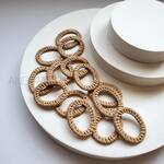 6ｐ　ラタン風　アクリルパーツ　セール　特価　在庫処分　　アクリルパーツ　アクセサリーパーツ　マーブル　立体　リングパーツ　プラスチックパーツ　パーツ　ハンドメイド