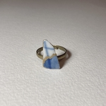 陶器のかけらでつくった指輪