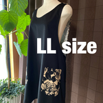 バッククロスエプロン ローズ　LLサイズ