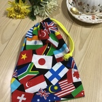 ⭐️本日のお買い得⭐️【再3】世界の国旗サイズ3種❤️男の子マチ付23×17×7;マチ無し21×17マチ無し大きめ21×20