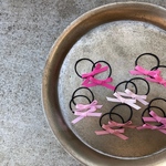 ♡thanks set♡▼全30色▼ mini  simple ribbon  hair gom   〜