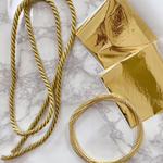 no.9 髪飾り　ヘッドドレス　金箔　ロープ　水引き