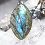 大粒ラブラドライト ( 最大約41㎜×25㎜ ) のリング 