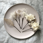 ヘッドドレス  5本セット　ブライダル　前撮り　和装　ウエディング　髪飾り　プリザーブド  フラワー　卒業式　成人式　ウェディング　ヘアアクセ　あじさい　かすみ ヘッドパーツ 