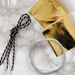 no.10　　髪飾り　水引き　金箔シート　ロープ紐　卒業式