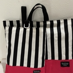 ☆レッスンバック＆上履き入れ☆ストライプ×チェリーピンク