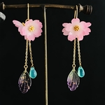 再販　手毬屋　桜満開　ひらひら　ピアス　イヤリング