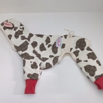 イタグレ服S モーモーさん キルト ロンパース 犬服