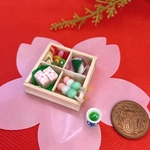ミニチュアフードお花見にどうぞ！春のスイーツ　お茶セット