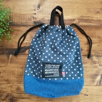 ★SALE★着替え袋＊デニム星