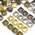 8mm 100個 四つ脚 ピラミッド 三角 スタッズ  ハンドメイド パーツ アクセサリー DIY アイテム